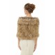 Elegant Brown Faux Fur Wedding Shawl Winter Bridal Covers