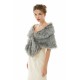Wedding Wrap Faux Fur Sleeveless Open Front Bridal Shawl