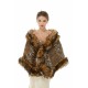 Faux Fur Stole Wedding Angora Bridal Leopard Winter Wrap