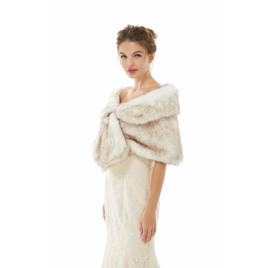Faux Fur Wrap Women Faux Fur Shawl Wedding Wraps