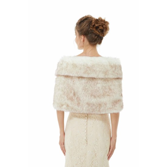 Faux Fur Wrap Women Faux Fur Shawl Wedding Wraps