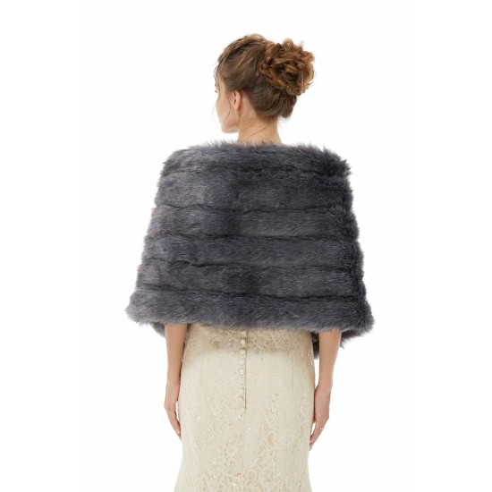 Wedding Faux Fur Wrap Winter Shawl Scarves
