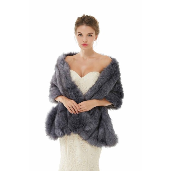 Wedding Faux Fur Wrap Winter Shawl Scarves
