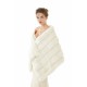 Winter Faux Fur Wedding White Bridal Wrap
