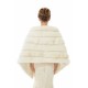 Winter Faux Fur Wedding White Bridal Wrap