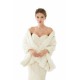 Winter Faux Fur Wedding White Bridal Wrap