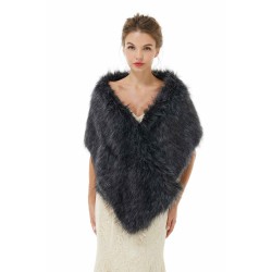 Gabriella - Winter Faux Fur Wedding Wrap
