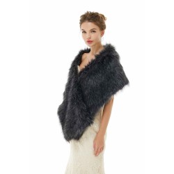 Gabriella - Winter Faux Fur Wedding Wrap