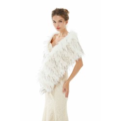 Adia - Winter Faux Fur Wedding Wrap