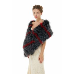 Alexandra- Winter Faux Fur Wedding Wrap