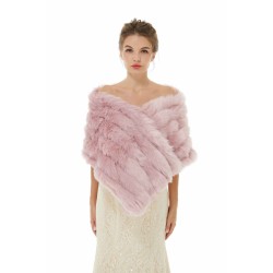 Alyssa- Winter Faux Fur Wedding Wrap