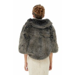 Amey - Winter Faux Fur Wedding Wrap