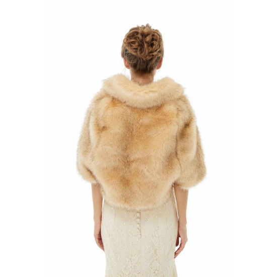 Amy - Winter Faux Fur Wedding Wrap