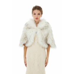 Anastasia - Winter Faux Fur Wedding Wrap
