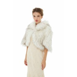 Anastasia - Winter Faux Fur Wedding Wrap