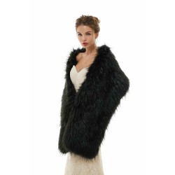 Badra - Winter Faux Fur Wedding Wrap