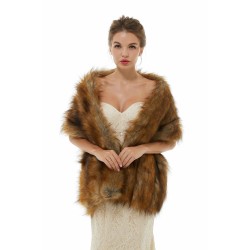 Beatrice - Winter Faux Fur Wedding Wrap