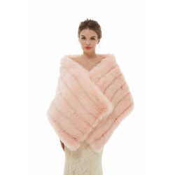 Brianna - Winter Faux Fur Wedding Wrap