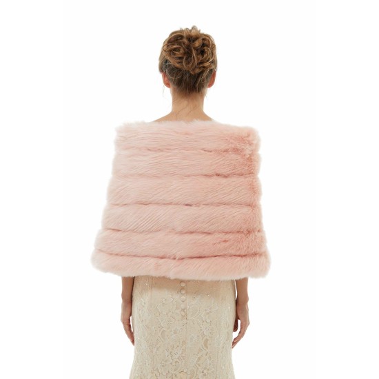 Brianna - Winter Faux Fur Wedding Wrap