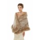 Cadie - Winter Faux Fur Wedding Wrap