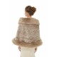 Cadie - Winter Faux Fur Wedding Wrap