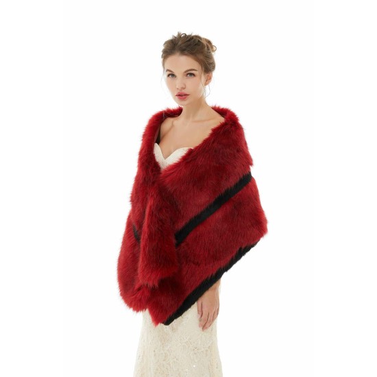 Carla - Winter Faux Fur Wedding Wrap