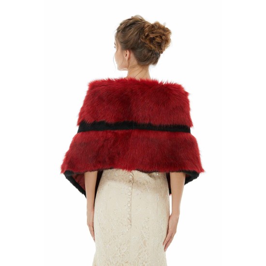 Carla - Winter Faux Fur Wedding Wrap