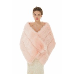 Christina - Winter Faux Fur Wedding Wrap