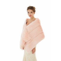 Christina - Winter Faux Fur Wedding Wrap