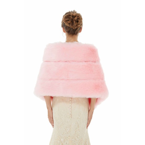 Daisy - Winter Faux Fur Wedding Wrap