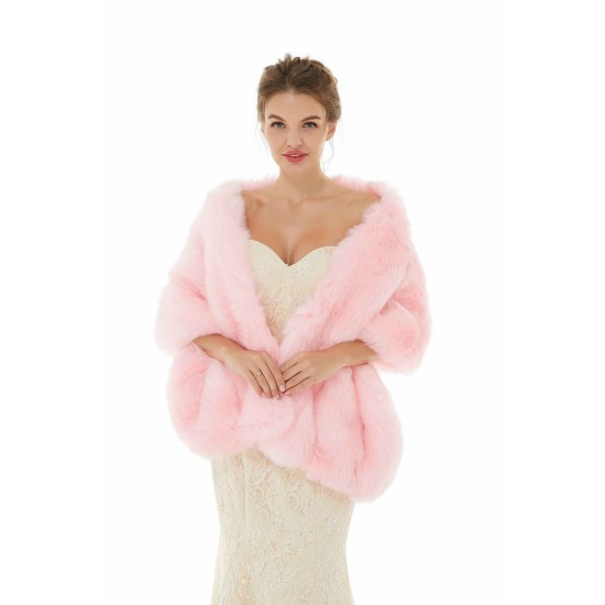 Daisy - Winter Faux Fur Wedding Wrap