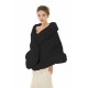 Della - Winter Faux Fur Wedding Wrap