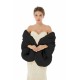 Della - Winter Faux Fur Wedding Wrap