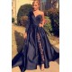 Chic Asymmetric One Shoulder Satin Floor Length Party Dress With Lace Trousers