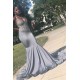 Stretch Satin V-Neck Evening Maxi Dress Sleeveless Mermaid Prom Party Gowns