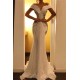 Appliques Mermaid Chic Evening Dresses Off-the-shoulder Formal Dresses