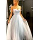 Charming Backless Dress Tulle Floor Length Prom Dresses Long Evening Gowns