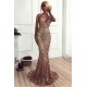 Chic V-Neck Mermaid Prom Party Gowns| Sequins Long Evening Dress
