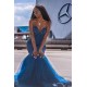 Sweetheart Tulle Mermaid Evening Gowns Sleeveless
