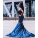 Sweetheart Tulle Mermaid Evening Gowns Sleeveless