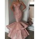 Luxurious Mermaid Sweetheart Crystal Prom Dresses Evening Gowns