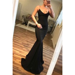 Mermaid Spaghetti Straps Evening Dresses Chic Formal Dresses