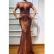 Luxurious Mermaid Halter Rhinestones Prom Party Gowns with Tassel Sparkle Formal Evening Dresses