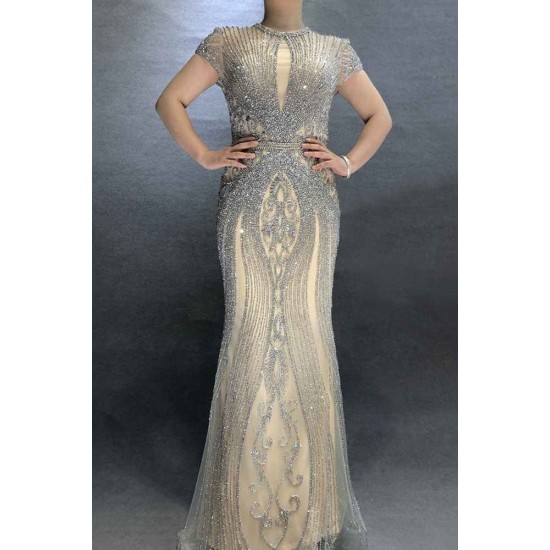 Luxurious Mermaid Halter Rhinestones Prom Party Gowns with Tassel Sparkle Formal Evening Dresses