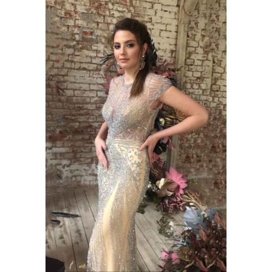 Luxurious Mermaid Halter Rhinestones Prom Party Gowns with Tassel Sparkle Formal Evening Dresses