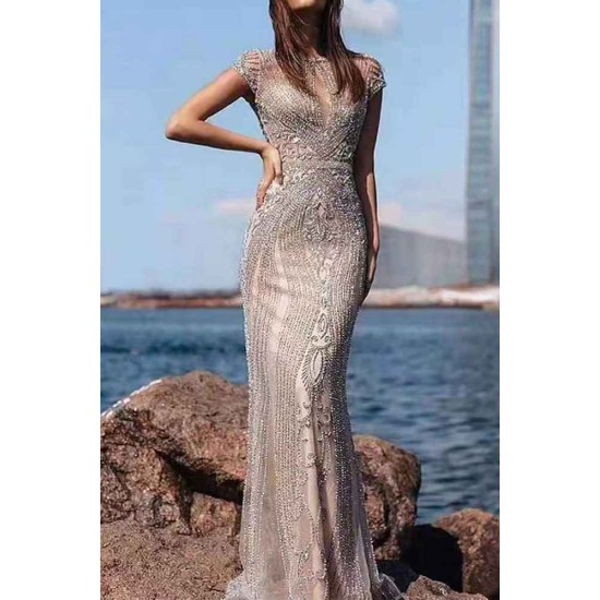 Luxurious Mermaid Halter Rhinestones Prom Party Gowns with Tassel Sparkle Formal Evening Dresses
