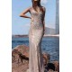 Luxurious Mermaid Halter Rhinestones Prom Party Gowns with Tassel Sparkle Formal Evening Dresses