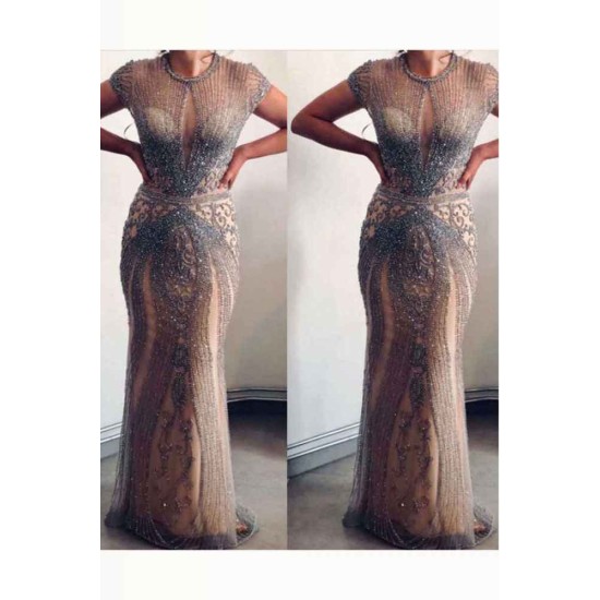 Luxurious Mermaid Halter Rhinestones Prom Party Gowns with Tassel Sparkle Formal Evening Dresses