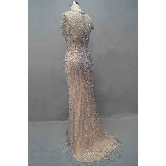 Luxurious Mermaid Halter Rhinestones Prom Party Gowns with Tassel Sparkle Formal Evening Dresses