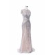 Luxurious Mermaid Halter Rhinestones Prom Party Gowns with Tassel Sparkle Formal Evening Dresses